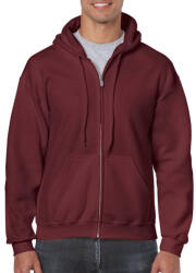 Gildan Heavy Blend felnőtt végig cipzáros kapucnis pulóver (gi18600ma-xl)