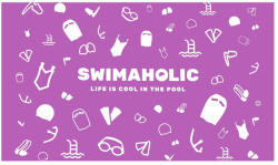 Swimaholic swimming world microfibre towel roz Prosop