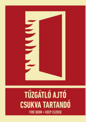 AFV Tűzgátló ajtó csukva tartandó (TUT060001ONV01500200)