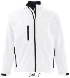 SOL'S Relax - férfi softshell zipzároszáros dzseki (so46600wh-4xl)
