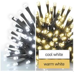 D4AL05 Emos 100 Led fényfüzér, rizsszem IP44, kültérre is! Hideg fehér és meleg fehér Leddel, 8 funkciós fényprogrammal (D4AL05RIZS100LCWWW)