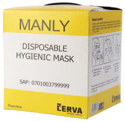 CERVA MANLY egyszerhasználatos részecskeszűrő (50 db) (0701003799999)