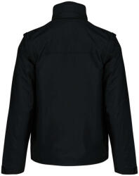 Kariban Uniszex levehető ujjú bélelt kabát, Kariban KA639, Black/Orange-3XL (ka639bl-or-3xl)
