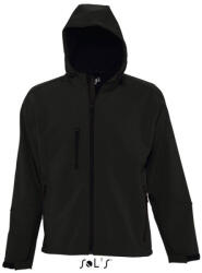 SOL'S Replay Men - kapucnis softshell dzseki (so46602bl-s)