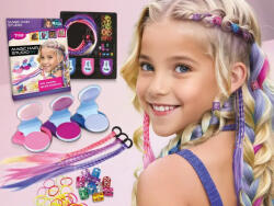 TYTOO Magic Hair Studio, hajdíszítő szett hajkrétával, gyöngyökkel és műhaj fonatokkal (VZM-KQPXX1800403)