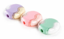 DERFORM Hegyező, tartályos, 1 lyukú, radírral, pasztell színek, Kidea (DFM-TGKAD) - mesescuccok