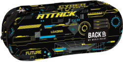 DERFORM Fiús tolltartó, beledobálós, ovális, BackUp, 2025, A50, fekete-sárga, Cyber Attack (DFM-PB7A50)