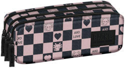 DERFORM Pepita tolltartó, beledobálós, ovális, BackUp, 2025, G15, axolotl mintával (DFM-PB7G15) - mesescuccok