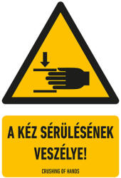 AFV A kéz sérülésének veszélye! (VET023001ONV01600250)