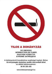 AFV Tilos a dohányzás (TUT017009PVC02100300)