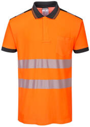 Portwest PW3 Hi-Vis pólóing S/S (T180OBRS) - munkavedelemplusz