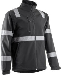 Coverguard Vigile fekete softshell dzseki fényvisszaverő csíkkal (5VIG01000L)