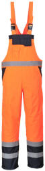 Portwest Jól láthatósági bélelt mellesnadrág (S489ORRXL)