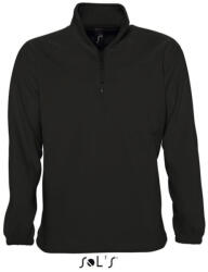 SOL'S Ness - gyapjú 1/4 zipzároszáros pulóver (so56000bl-l)