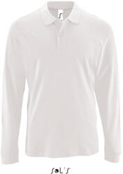 SOL'S Perfect LSL Men - hosszú ujjú piké galléros póló (so02087wh-3xl)