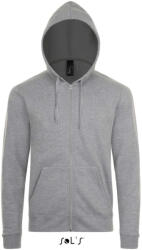 SOL'S Stone - unisex zipzáros, kapucnis pulóver (so01714gm-m)