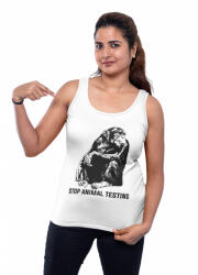  Stop animal testing - Női Atléta (vetat0144)