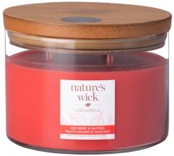 WoodWick Nature'S Wick Tumbler Nagy 3 Kanóc Redberry & Nutmeg