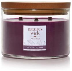 WoodWick Nature'S Wick Tumbler Nagy 3 Kanóc Wildberry & Jasmine