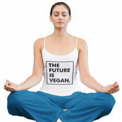  The future is vegan - Női Spagetti Top (994300)
