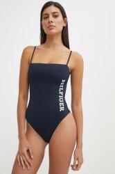 Tommy Hilfiger egyrészes fürdőruha sötétkék, enyhén merevített kosaras, UW0UW05306 - sötétkék S