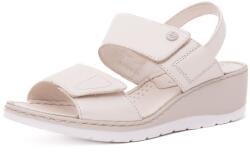 Caprice Sandale dama din piele naturala, Caprice, 9-28251-42, crem