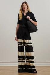 Lauren Ralph Lauren nadrág fekete, magas derekú széles, 200970173 - fekete 36