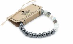 Csakra Shop Fazettás Drágakő Karkötő - Mágnes / Hegyi Jade