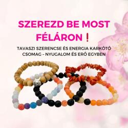 MyVanilla Ásvány Tavaszi Szerencse és Energia Karkötő Csomag - Nyugalom és Erő Egyben