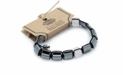 MyVanilla Ásvány Mágneses Hematit Shamballa Karkötő - Rózsakvarc Négyzetek