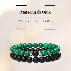 MyVanilla Onix és Malachit páros karkötő