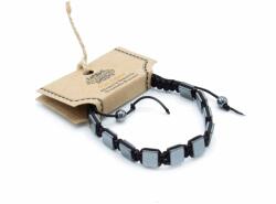 Csakra Shop Mágneses Hematit Shamballa Karkötő - Lapos Négyzetek