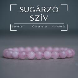 MyVanilla Ásvány Sugárzó Szív - Rózsakvarc