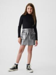 GAP Детска пола Cargo от деним с металик GAP GAP | Siv | Момичешки | 140