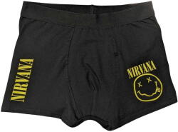 ROCK OFF Мъжки боксерки Nirvana - Yellow Happy Face - ROCK OFF - NIRVBX04MB