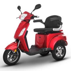 Voltarom Triciclu electric 1000W, Voltarom VM4 Fara permis, 60V, 20Ah, viteza maxima 25 Km pe ora, Rosu, Autonomie 50Km (TET-0033)