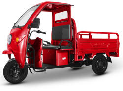 Voltarom Hercules, motor 3900W, 72V, 60 AH, viteza maxima 25 km pe ora, pana la 70km autonomie, Fara Permis, Triciclu Electric VT5, Tuk Tuk, Cu cabina, Rosu (TET-0055)