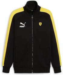 PUMA Ferrari Race Iconic T7 férfi cipzáros pulóver, fekete-sárga, S24 (62519801)