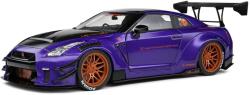Solido Nissan Skyline GT-R (R35) W/Liberty Walk body kit 2.0 lila 2022 modell autó 1: 18 (S1805812)