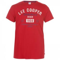 Lee Cooper férfi póló, Originals Denim 1908, piros-fehér