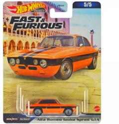 Mattel Fast & Furious "OEM" Alfa Romeo Giulia Sprint GTA #5/5 narancssárga Premium Hotwheels 1: 64 (HNW46/HKD29)