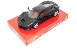 Mattel LaFerrari matt fekete modell autó 1: 24 (BLY62)