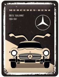 Nostalgic Art Mercedes-Benz dombornyomott fémplakát 15 x 20 cm (NOSFEMPLAKAT15X20-Merci300SL)