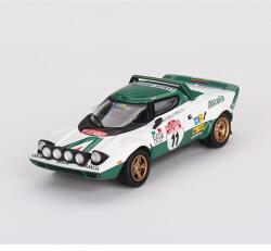 Mini GT Lancia Stratos HF#11 1975 Rally Sanremo Winner fehér/zöld modellautó 1: 64 (MGT00628-L)