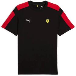 PUMA Scuderia Ferrari Race MT7 férfi póló, fekete-piros-fehér-sárga, S25 (63019601)
