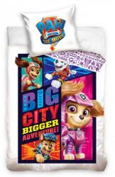 Carbotex Mancsőrjárat 'The Movie, Big City, fehér' ágyneműhuzat szett 140 x 200 + 70 x 90 cm (PAWM211022-PP)