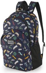 PUMA Academy uniszex hátitáska 25L, S22, Puma logó mintás, peacoat-playful (07913307)