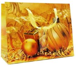  Dísztasak 23 x 18 cm "Karácsony, díszek, sárga (LAM488591-yellow)