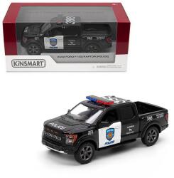 Kinsmart 2022 Ford F-150 Raptor Police hátrahúzós autó fekete/fehér 1: 46 (272041/KT5436)
