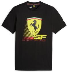 PUMA Scuderia Ferrari Race fast place férfi póló, fekete-sárga-piros, 2023 (62095201)